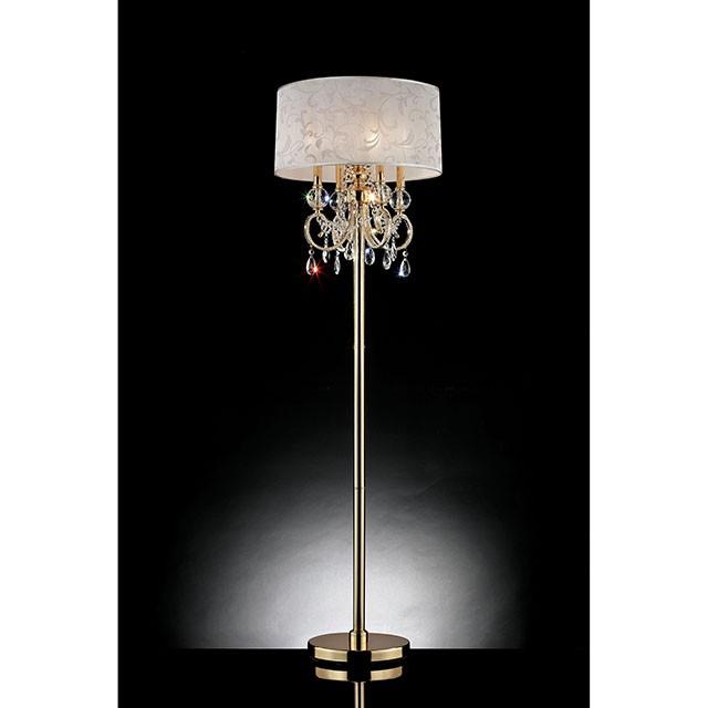 Deborah Gold 63"H Gold Floor Lamp - Imperial Furniture (Las Vegas, NV) - Multi Location