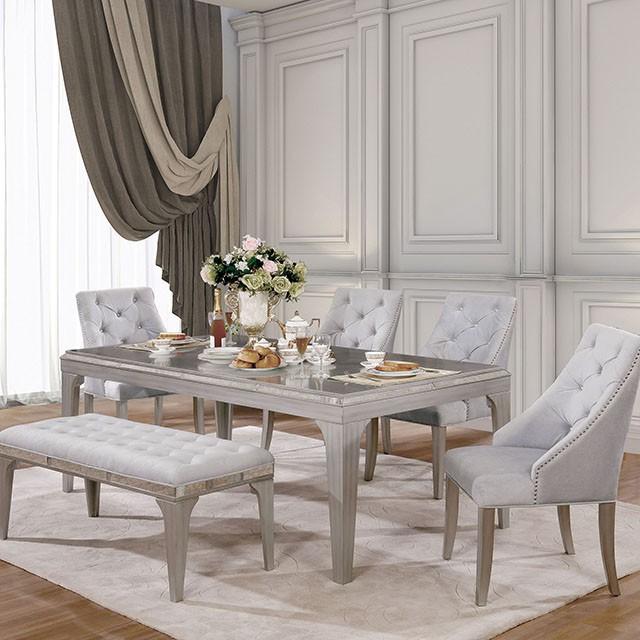 Diocles Dining Table Set with Bench - Imperial Furniture (Las Vegas, NV) - Multi Location
