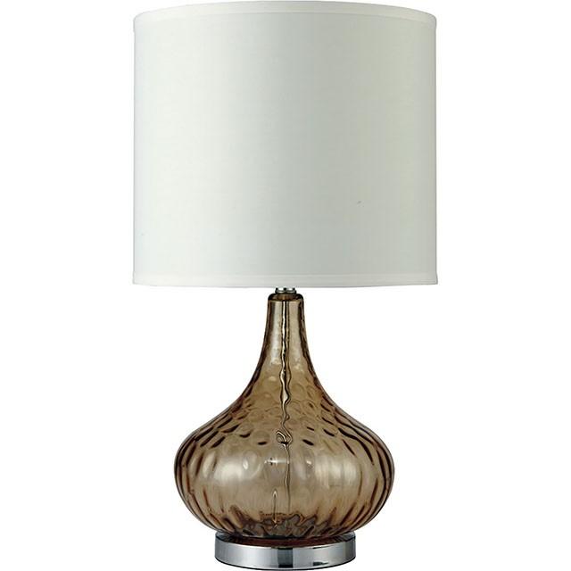 Donna Amber 15"H Glass Amber Table Lamp - Imperial Furniture (Las Vegas, NV) - Multi Location