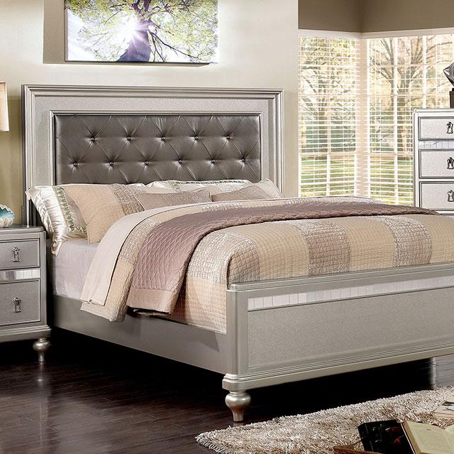 Avior Bed Silver - Imperial Furniture (Las Vegas, NV) - Multi Location