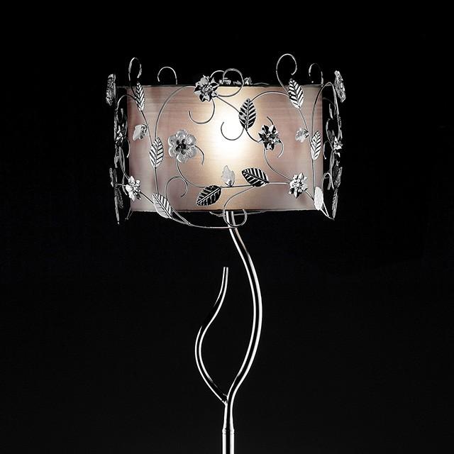 Elva Silver/Chrome Floor Lamp, Double Shade - Imperial Furniture (Las Vegas, NV) - Multi Location