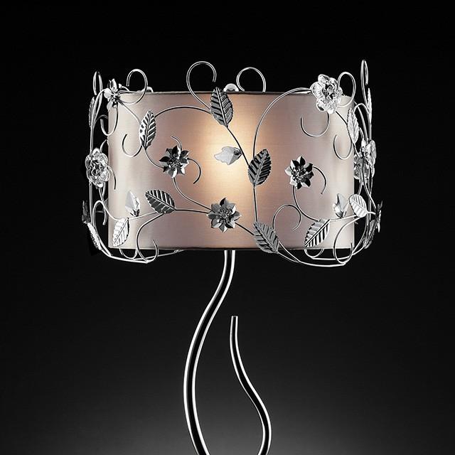 Elva Silver/Chrome Table Lamp, Double Shade - Imperial Furniture (Las Vegas, NV) - Multi Location