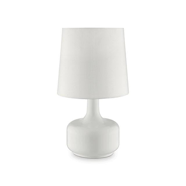 Farah White 17"H Glossy White Table Lamp - Imperial Furniture (Las Vegas, NV) - Multi Location