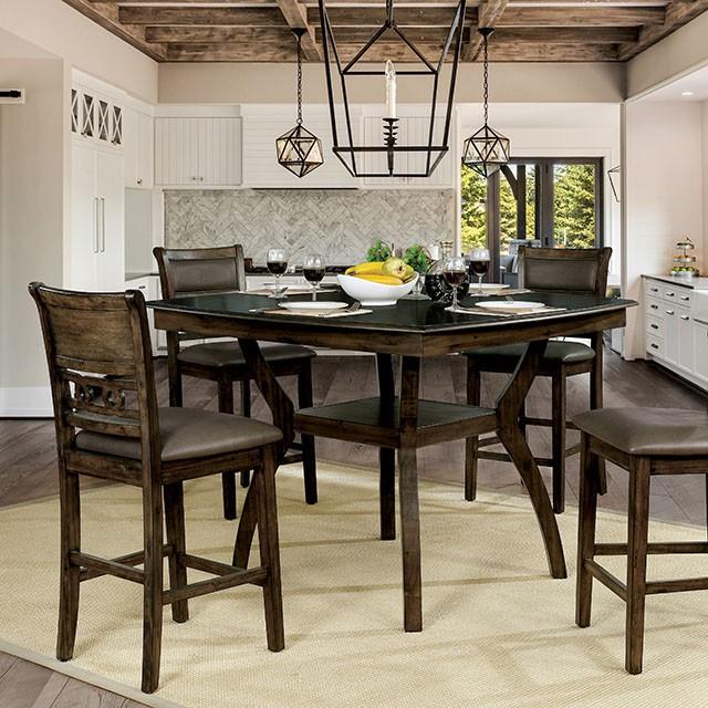 Flick Rustic Oak Counter Ht. Table - Imperial Furniture (Las Vegas, NV) - Multi Location