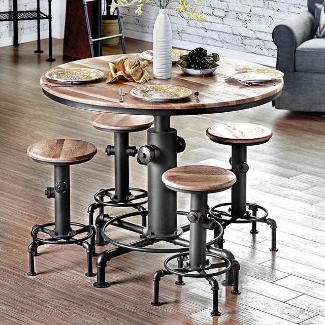 Foskey 5 Pc Counter Ht Table Set - Imperial Furniture (Las Vegas, NV) - Multi Location