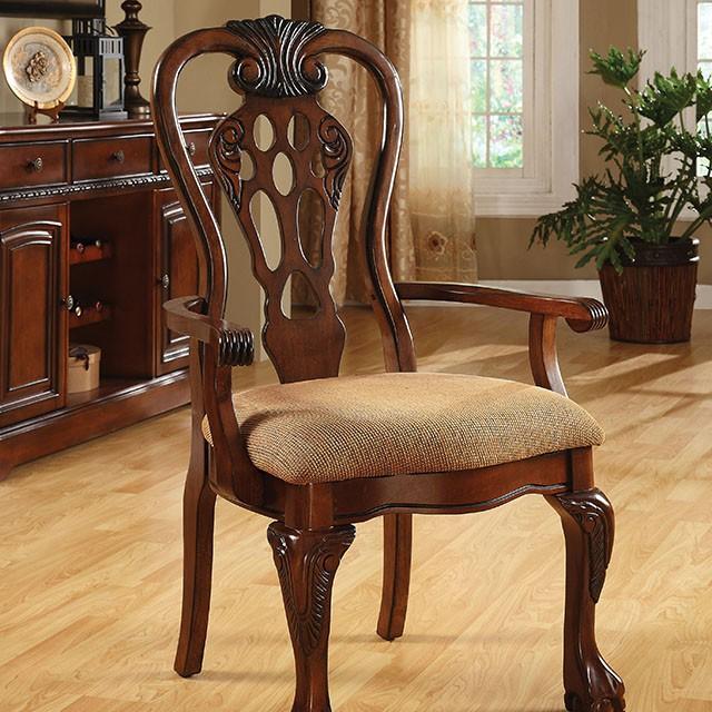 George Town Cherry Arm Chair (2/CTN) - Imperial Furniture (Las Vegas, NV) - Multi Location
