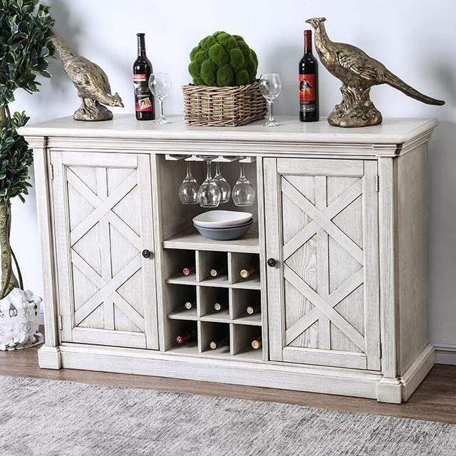 Georgia Antique White/Gray Server - Imperial Furniture (Las Vegas, NV) - Multi Location