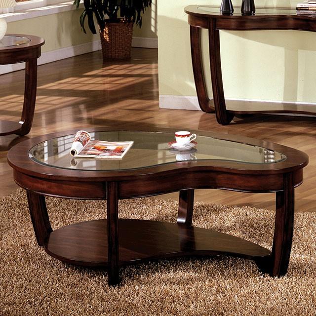 Crystal Falls Dark Cherry Coffee Table - Imperial Furniture (Las Vegas, NV) - Multi Location