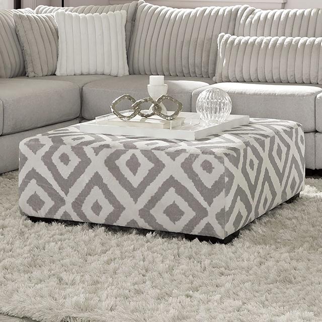 HERMISTON Ottoman, Gray - Imperial Furniture (Las Vegas, NV) - Multi Location
