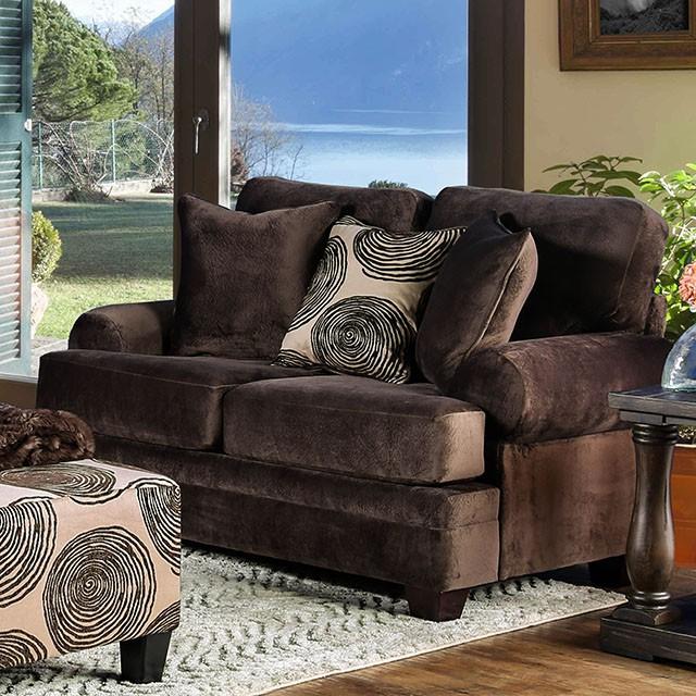 Bonaventura Brown Love Seat - Imperial Furniture (Las Vegas, NV) - Multi Location