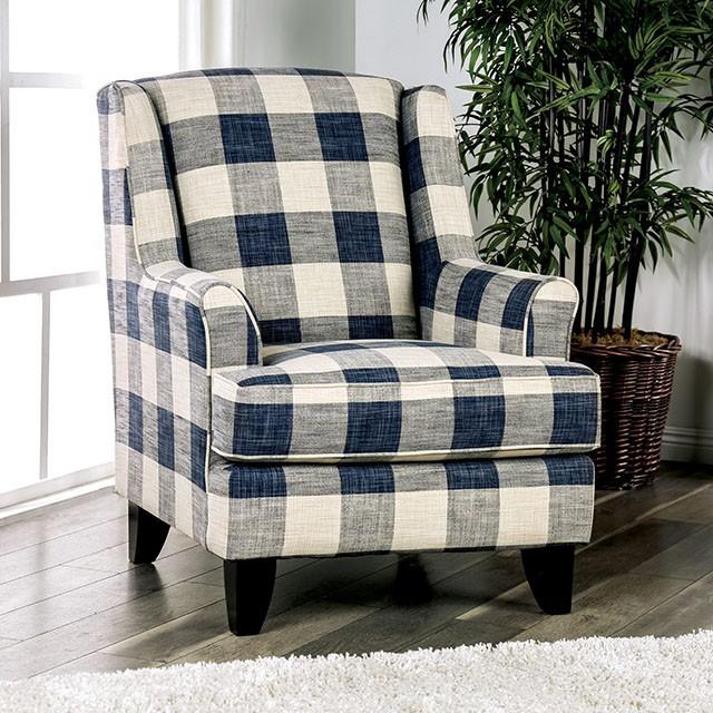 Nash Ivory Chair, Checkered - Imperial Furniture (Las Vegas, NV) - Multi Location