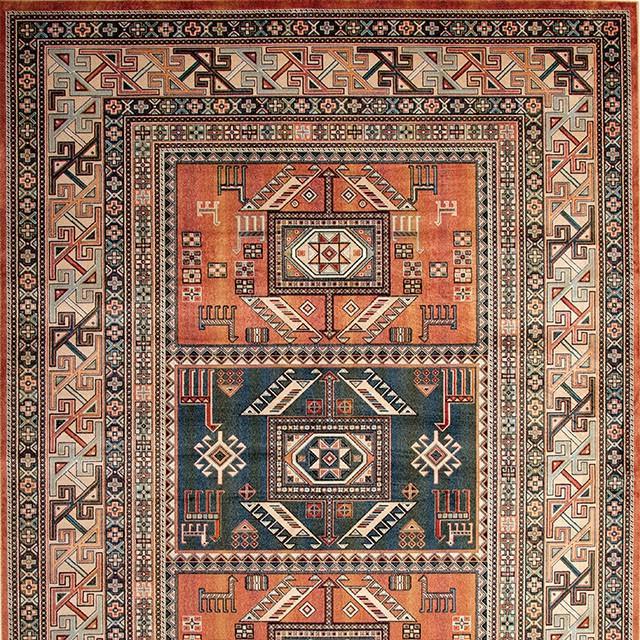 Mortsel Orange/Multi 5'3" X 7'6" Area Rug - Imperial Furniture (Las Vegas, NV) - Multi Location