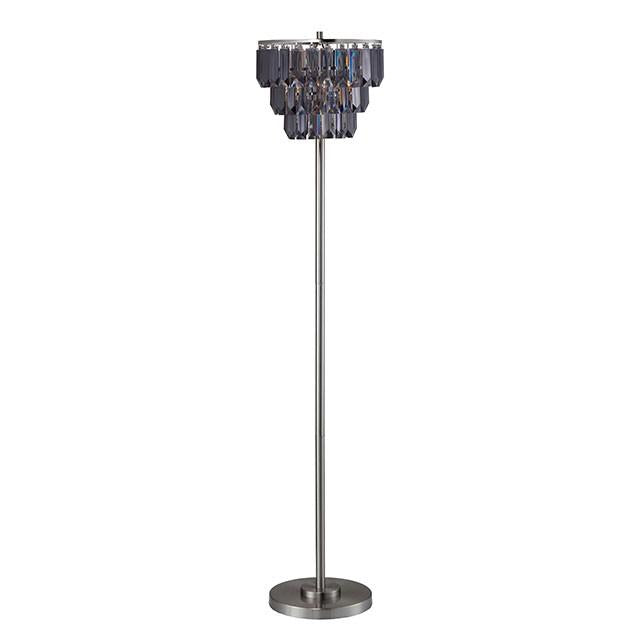 Meg Black/Chrome Floor Lamp - Imperial Furniture (Las Vegas, NV) - Multi Location