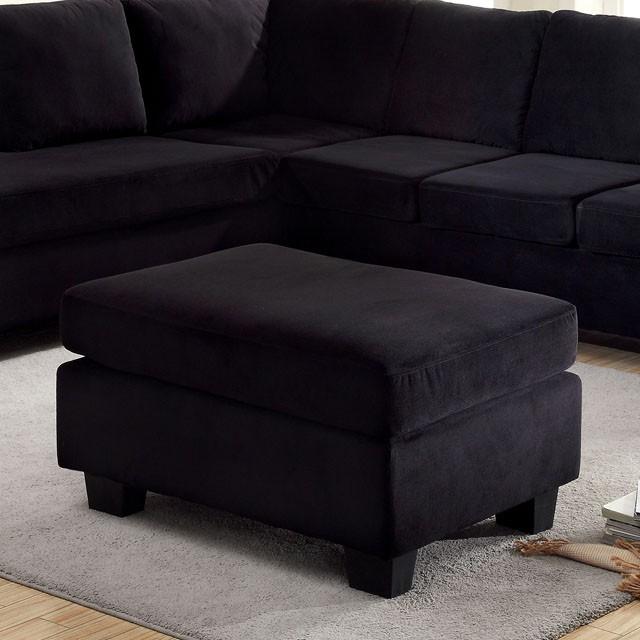 LOMMA Black Ottoman - Imperial Furniture (Las Vegas, NV) - Multi Location