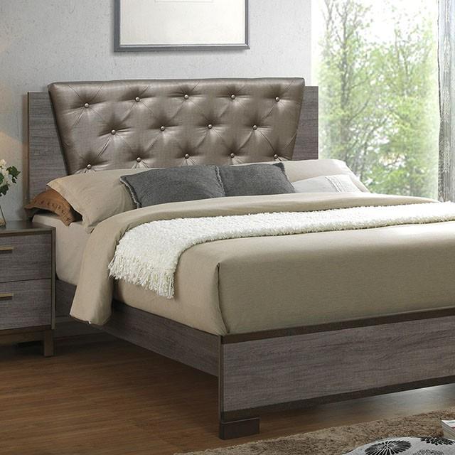 MANVEL Two-Tone Antique Gray Queen Bed - Imperial Furniture (Las Vegas, NV) - Multi Location