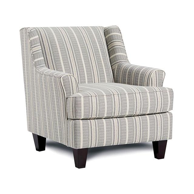 PORTHCAWL Accent Chair, Stripe - Imperial Furniture (Las Vegas, NV) - Multi Location
