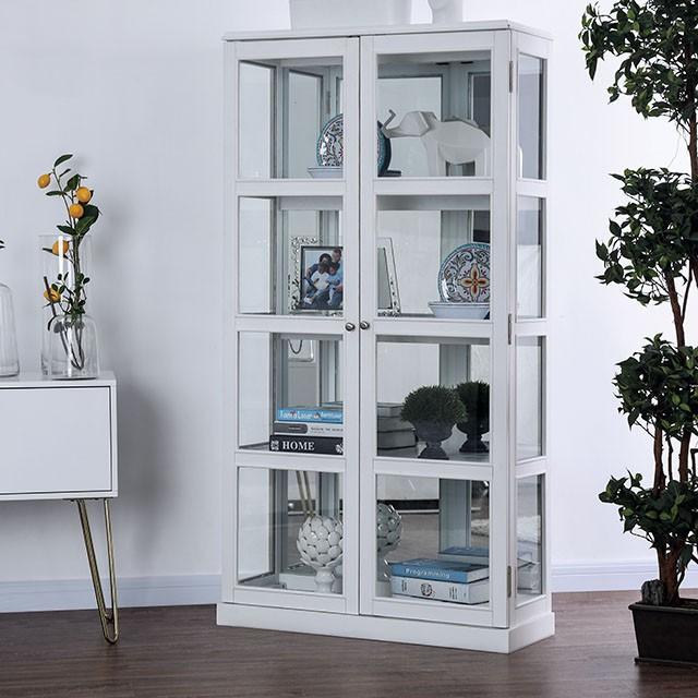 Vilas White Curio Cabinet - Imperial Furniture (Las Vegas, NV) - Multi Location