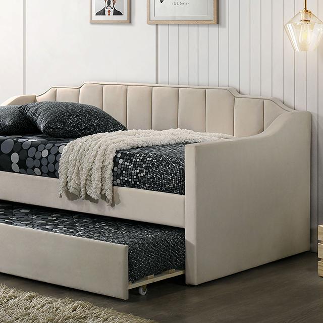KOSMO Twin Daybed, Beige - Imperial Furniture (Las Vegas, NV) - Multi Location