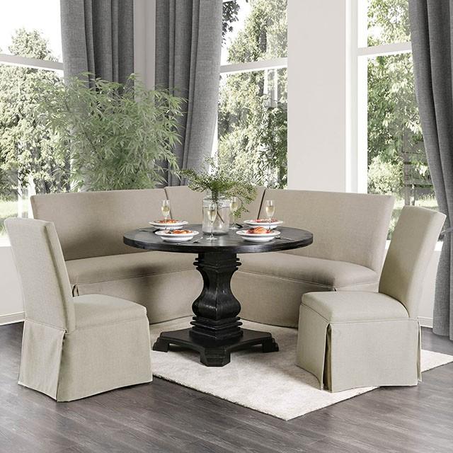 NERISSA Antique Black Round Table, Antique Black - Imperial Furniture (Las Vegas, NV) - Multi Location