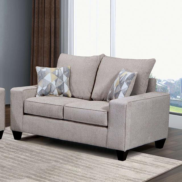 WEST ACTION Loveseat, Beige - Imperial Furniture (Las Vegas, NV) - Multi Location