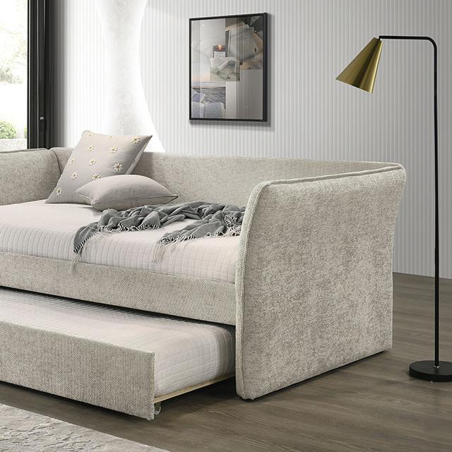 Yuri Twin Daybed w/ Trundle Beige - Imperial Furniture (Las Vegas, NV) - Multi Location