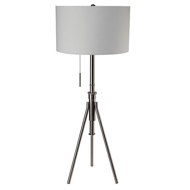 Zaya Brushed Steel Floor Lamp - Imperial Furniture (Las Vegas, NV) - Multi Location