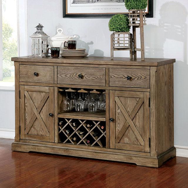 Julia Light Oak Server - Imperial Furniture (Las Vegas, NV) - Multi Location