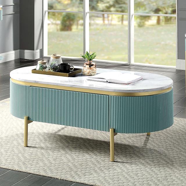 KOBLENZ Coffee Table, Light Teal - Imperial Furniture (Las Vegas, NV) - Multi Location