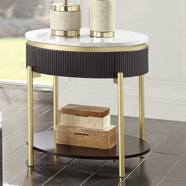 KOBLENZ End Table, Dark Walnut - Imperial Furniture (Las Vegas, NV) - Multi Location