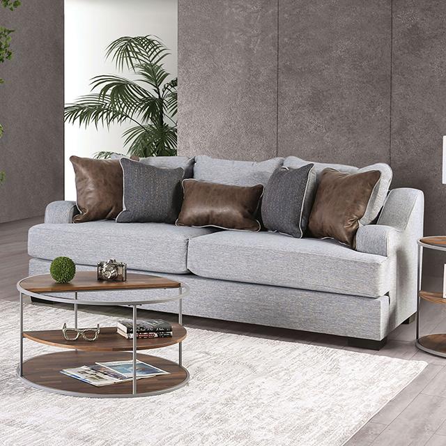 SKYLINE Sofa, Light Gray/Brown - Imperial Furniture (Las Vegas, NV) - Multi Location