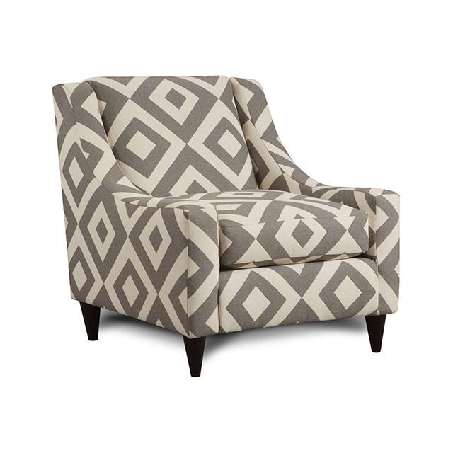 PARKER Ivory/Gray/Pattern Chair, Diamond Pattern - Imperial Furniture (Las Vegas, NV) - Multi Location