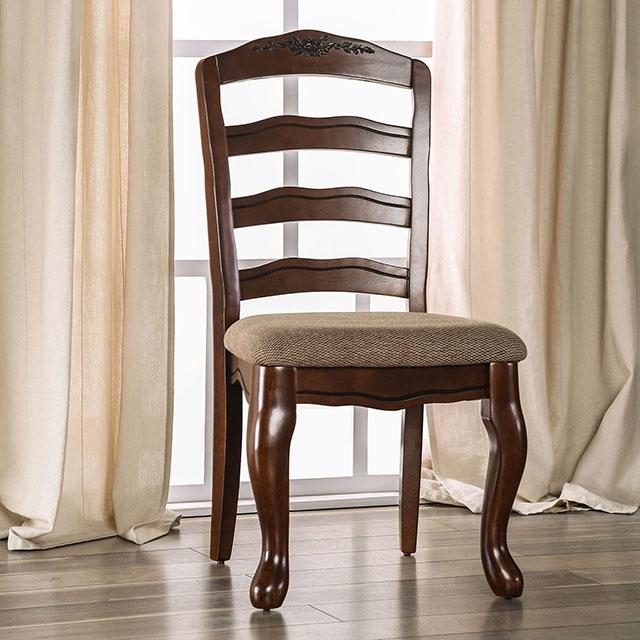 Townsville Dark Walnut/Tan Side Chair (2/CTN) - Imperial Furniture (Las Vegas, NV) - Multi Location