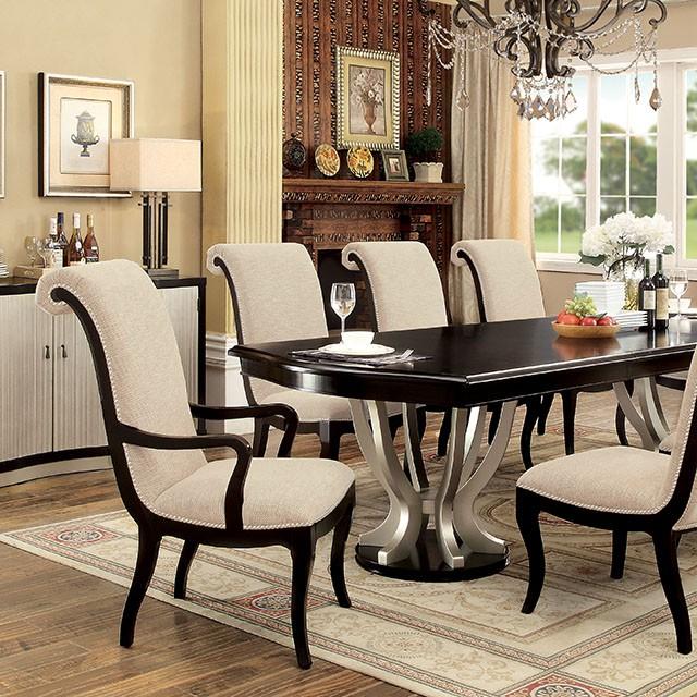 Ornette Espresso/Champagne Dining Table - Imperial Furniture (Las Vegas, NV) - Multi Location