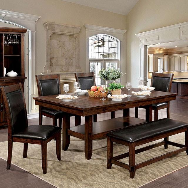 MEAGAN I Brown Cherry Dining Table - Imperial Furniture (Las Vegas, NV) - Multi Location
