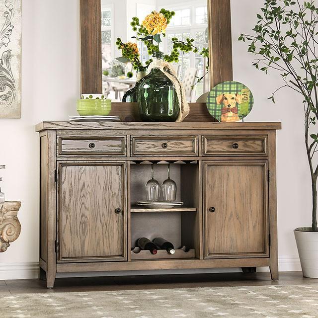 Patience Rustic Natural Tone Server - Imperial Furniture (Las Vegas, NV) - Multi Location