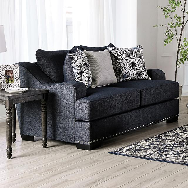 SONORA Loveseat, Dark Navy - Imperial Furniture (Las Vegas, NV) - Multi Location