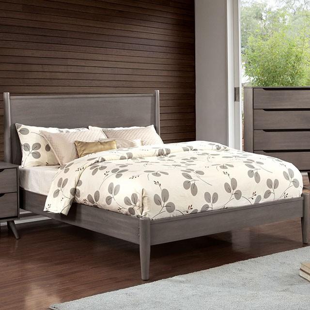 LENNART I Gray & Oak Full Twin Bed - Imperial Furniture (Las Vegas, NV) - Multi Location