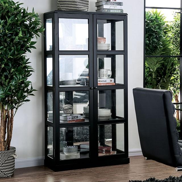 Vilas Black Curio Cabinet - Imperial Furniture (Las Vegas, NV) - Multi Location