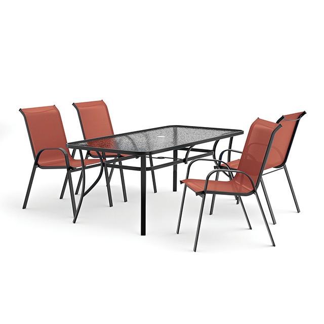 Pierro 5 Pc. Outdoor Dining Set - Imperial Furniture (Las Vegas, NV) - Multi Location