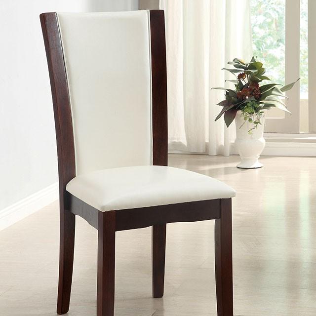 Manhattan I Dark Cherry/White Side Chair, White (2/CTN) - Imperial Furniture (Las Vegas, NV) - Multi Location