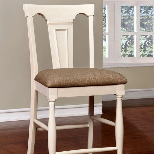 SABRINA Off White/Cherry Ctr.Ht. Chair, Cherry & White (2/CTN) - Imperial Furniture (Las Vegas, NV) - Multi Location