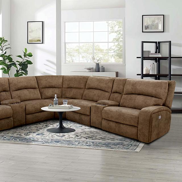 APOSTOLOS Power Sectional, Brown - Imperial Furniture (Las Vegas, NV) - Multi Location