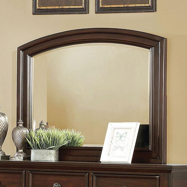 Castor Brown Cherry Mirror - Imperial Furniture (Las Vegas, NV) - Multi Location