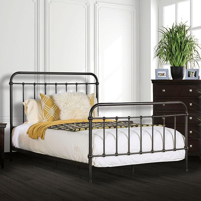IRIA Dark Bronze Cal.King & E.King Bed - Imperial Furniture (Las Vegas, NV) - Multi Location
