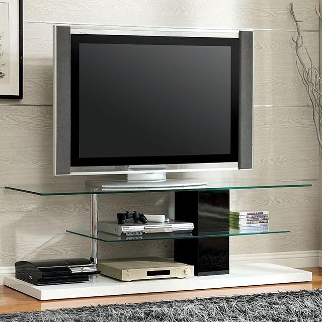 Neapoli Black/White 63" TV Console - Imperial Furniture (Las Vegas, NV) - Multi Location