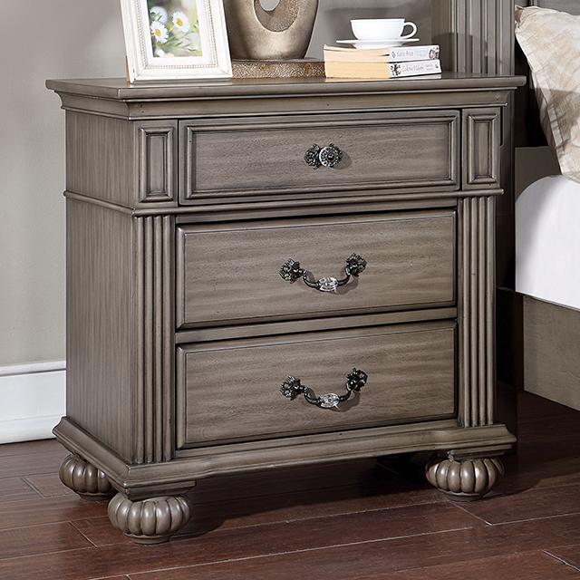 SYRACUSE Night Stand, Gray - Imperial Furniture (Las Vegas, NV) - Multi Location