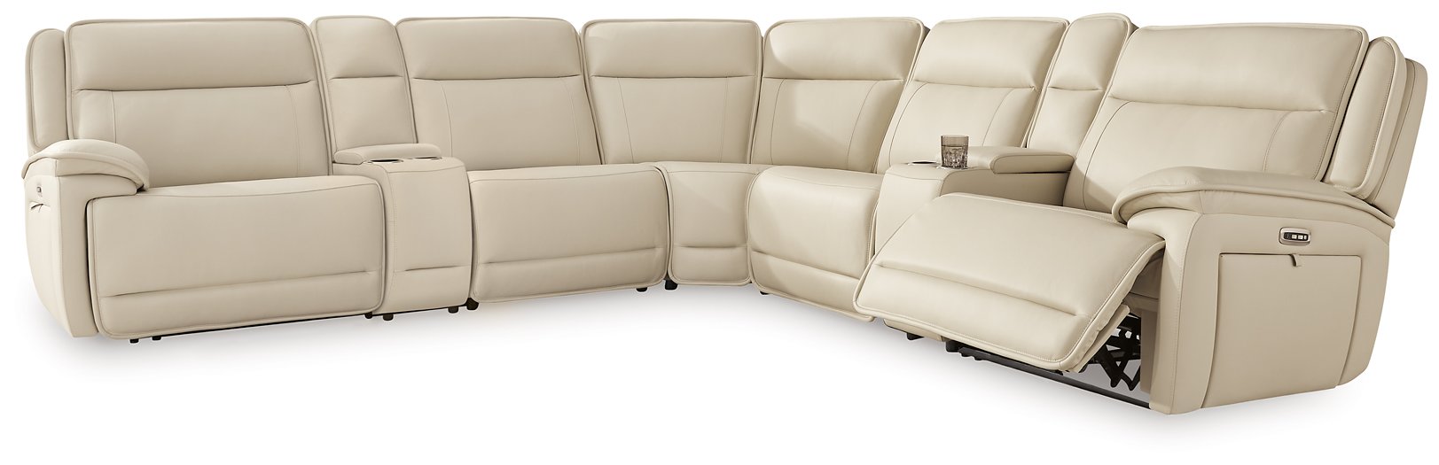 Double Deal Reclining Sectional with 2 Consoles - Imperial Furniture (Las Vegas, NV) - Multi Location