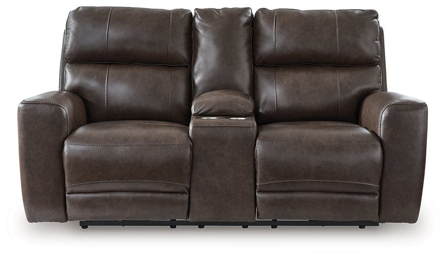 Crossplex Power Reclining Loveseat with Console - Imperial Furniture (Las Vegas, NV) - Multi Location
