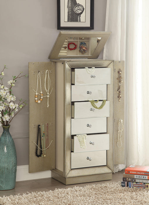 Talor Antique Gold Jewelry Armoire - Imperial Furniture (Las Vegas, NV) - Multi Location