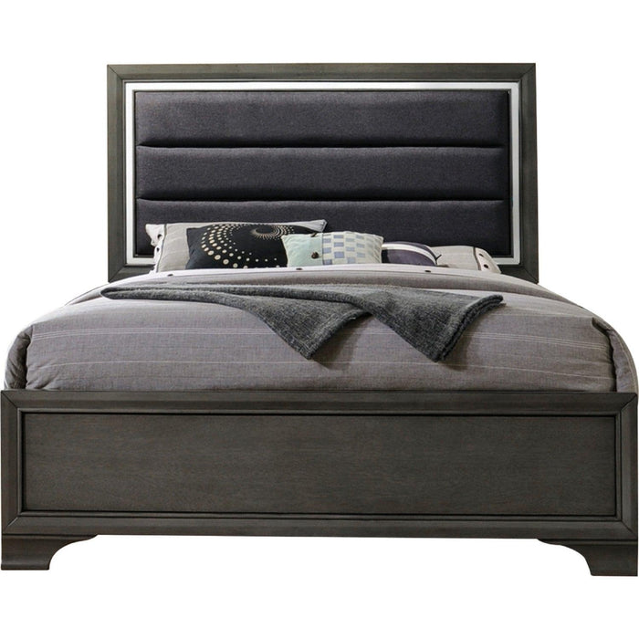 Acme Furniture Carine II King Panel Bed in Gray 26257EK - Imperial Furniture (Las Vegas, NV) - Multi Location